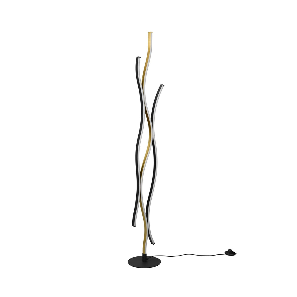 LED gulvlampe Blaze dimbar CCT messing 138 cm bakside