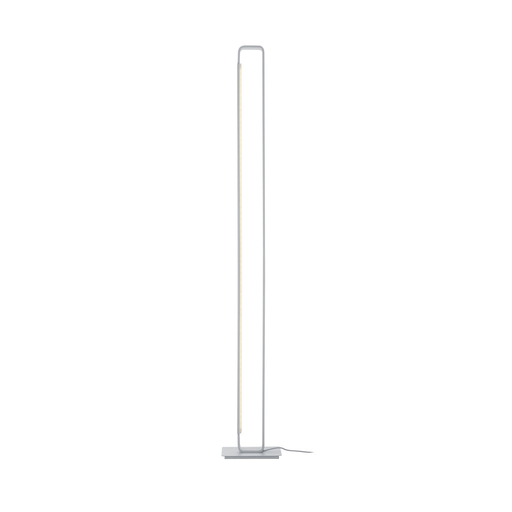 LED gulvlampe Box dreibar dimbar eloksert aluminium H120 cm forfra