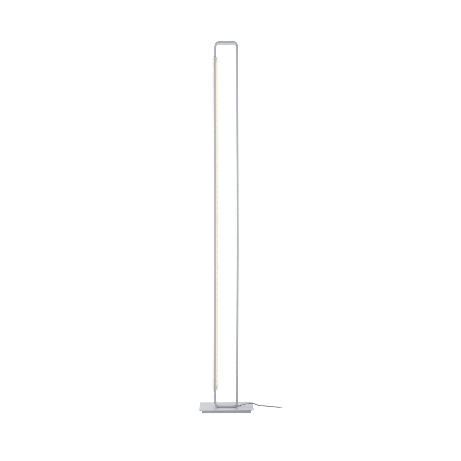 LED gulvlampe Box dreibar dimbar eloksert aluminium H120 cm forfra
