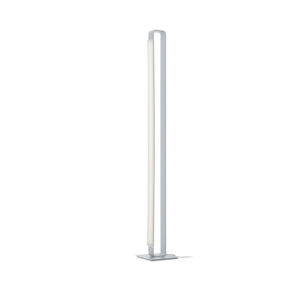 LED gulvlampe Box dreibar dimbar eloksert aluminium H120 cm detalj av lyskilde