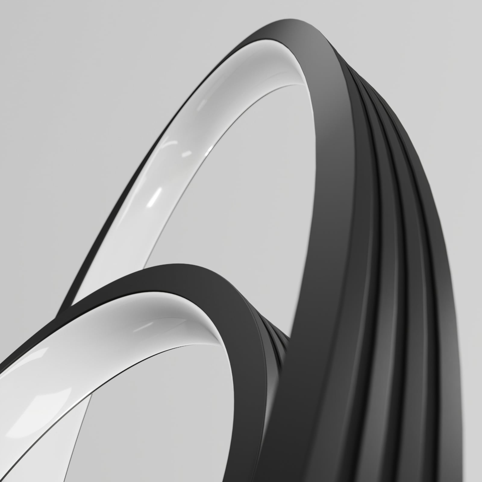 LED gulvlampe Bronwyn dimbar antrasitt bueform