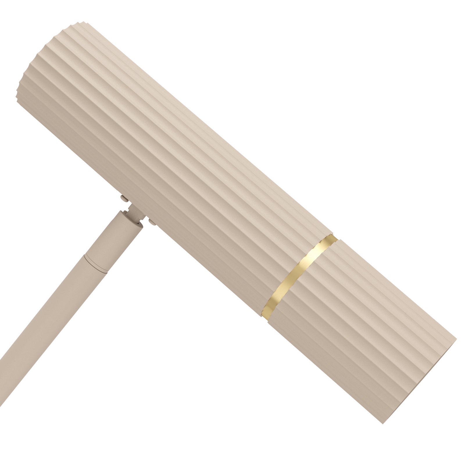 Montert LED gulvlampe Caminia stål sandfarget 158,5 cm i rom