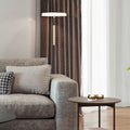LED gulvlampe Celeste glass og metall forfra