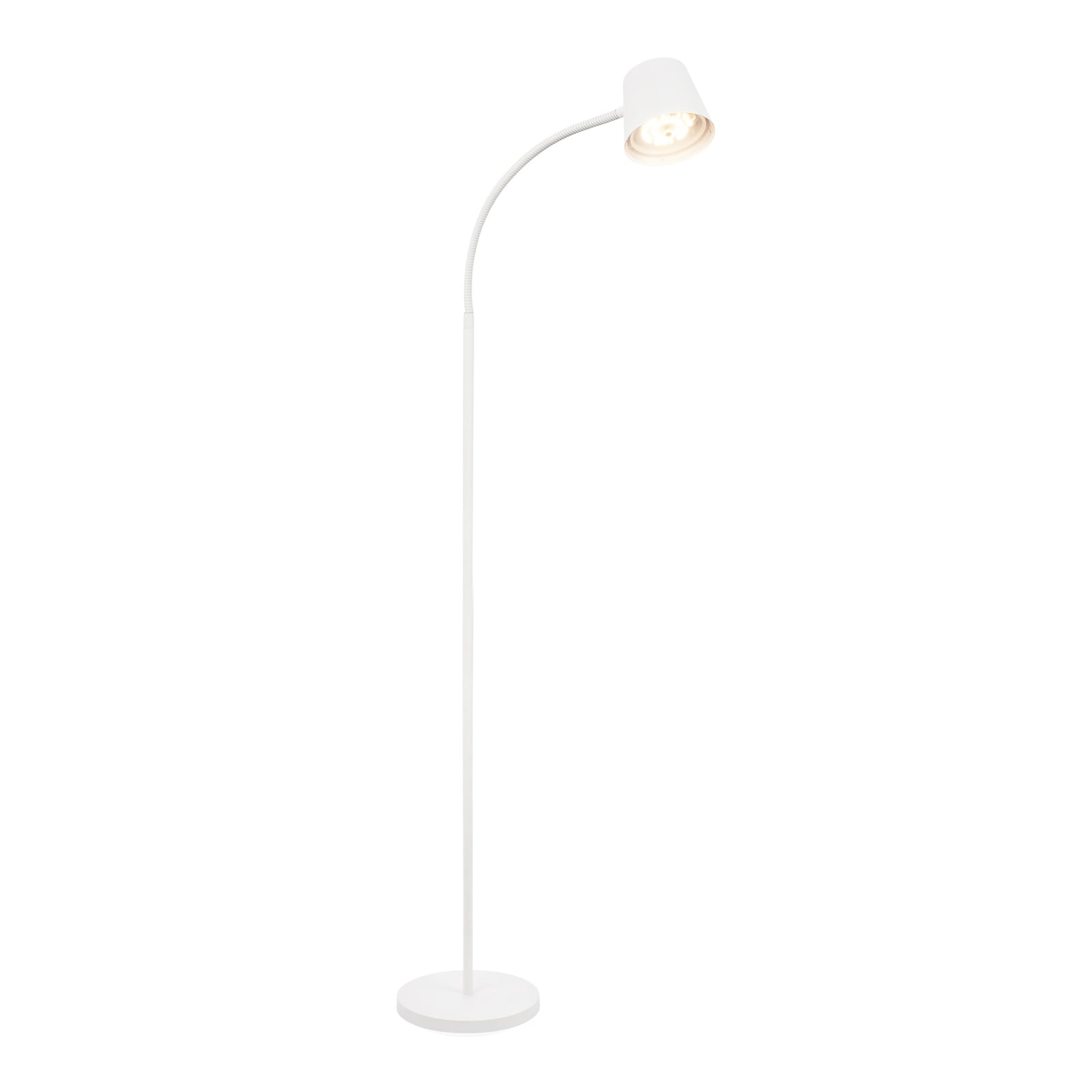 LED gulvlampe Cielo oppladbar hvit berøringsdimmer forfra