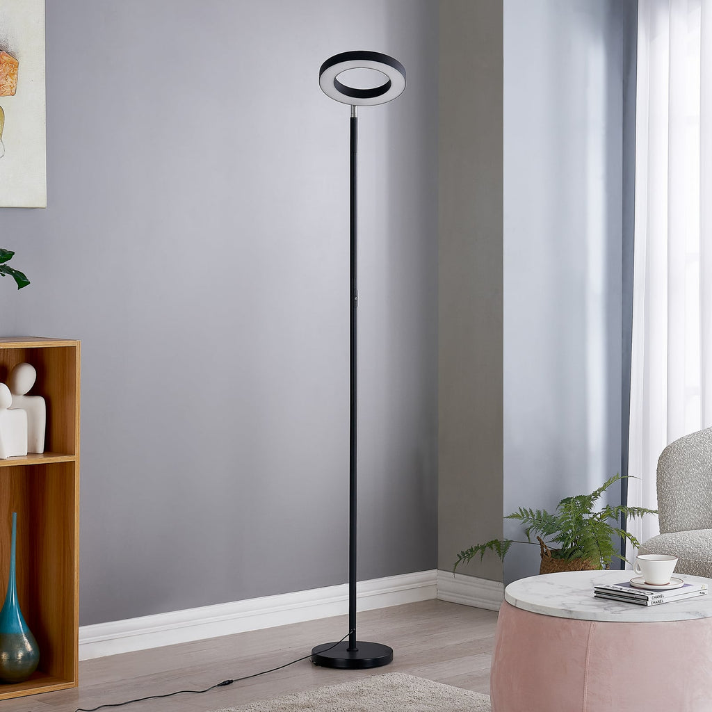 LED gulvlampe Cilian RGBW CCT dimbar Zigbee svart bakside