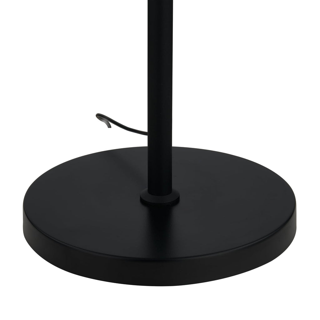 LED gulvlampe Cilian RGBW CCT dimbar Zigbee svart montert i rom