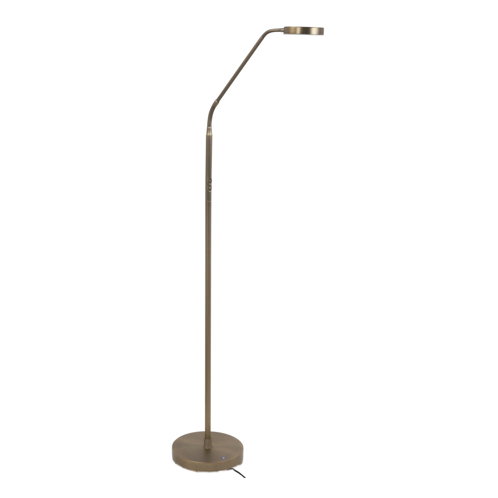 LED gulvlampe Comfort med batteri CCT dimbar bronse 135 cm forfra
