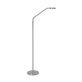 LED gulvlampe Comfort oppladbar nikkel 135 cm CCT dimbar forfra