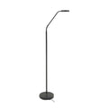 LED gulvlampe Comfort oppladbar svart CCT dimbar 135 cm forfra