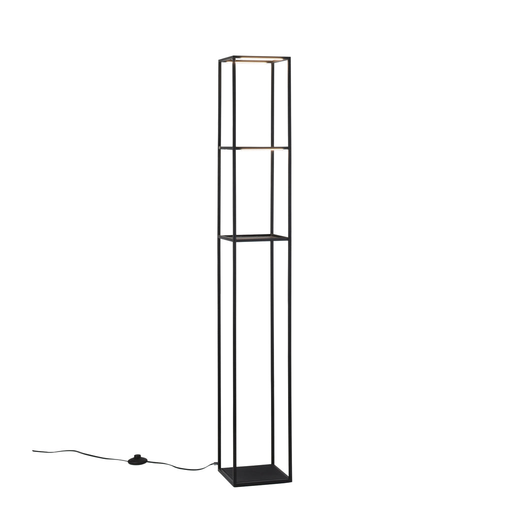 Montert LED gulvlampe Contura dimbar matt svart 140 cm i stue