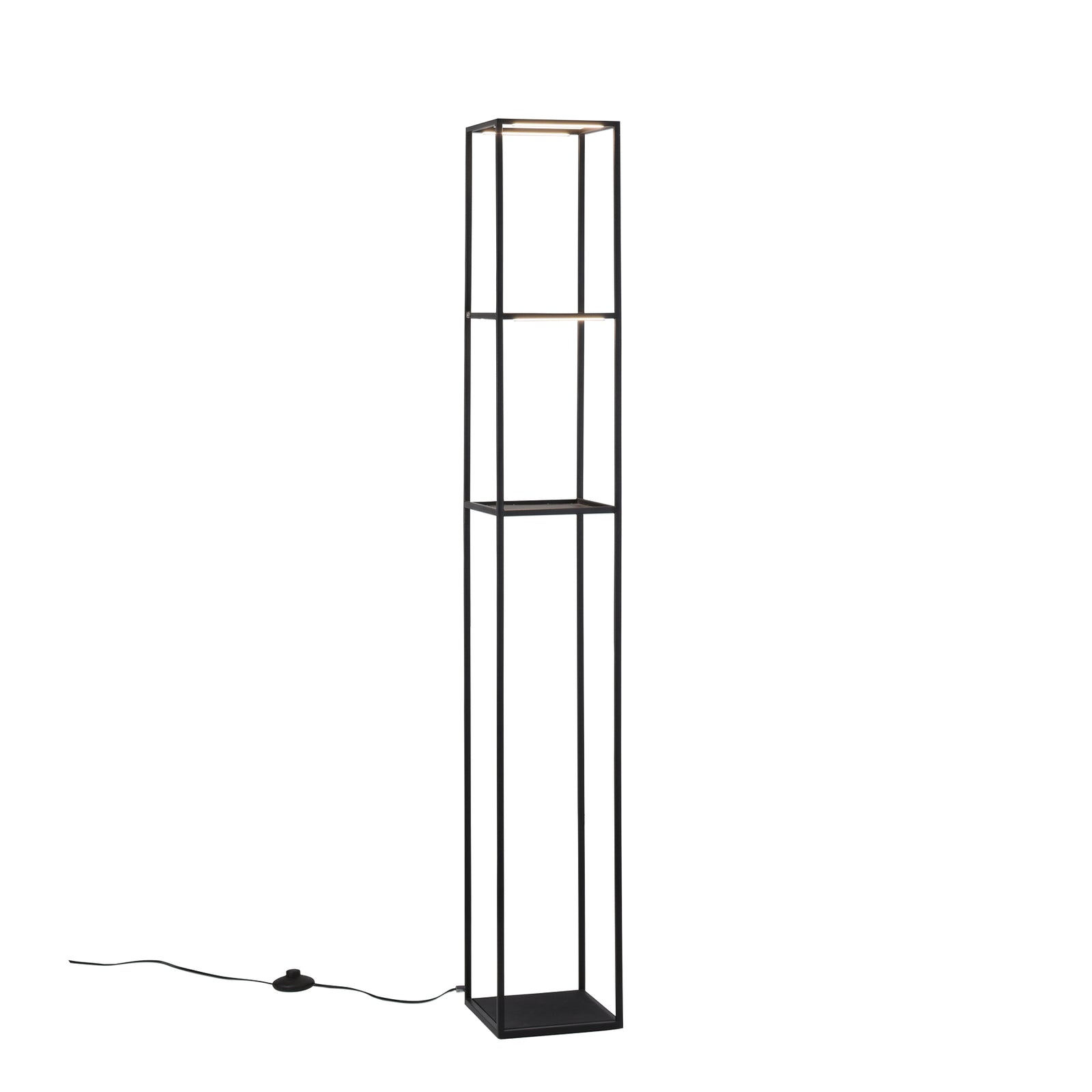 Montert LED gulvlampe Contura dimbar matt svart 140 cm i stue