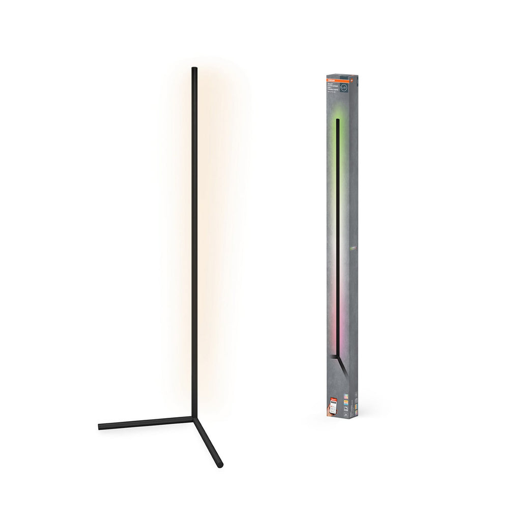 LED gulvlampe Corner Magic svart RGBW WiFi detalj nærbilde