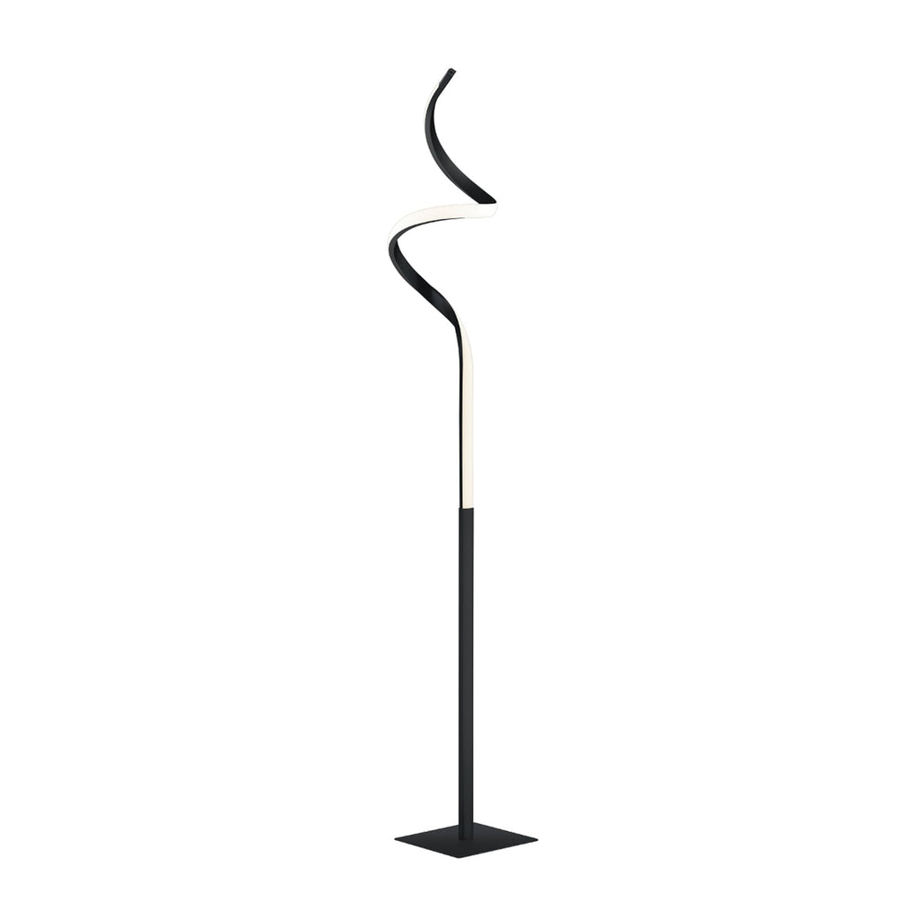 Detalj av LED gulvlampe Course svart matt dimbar