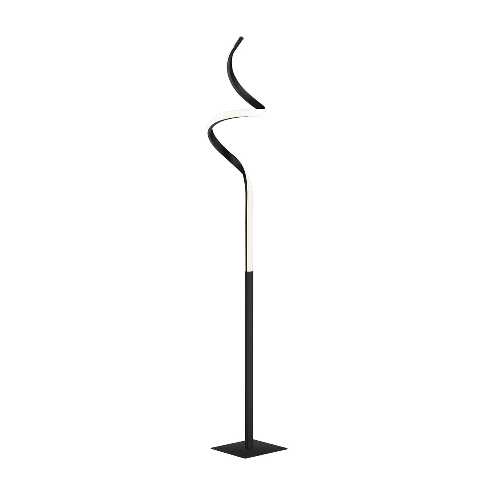Detalj av LED gulvlampe Course svart matt dimbar
