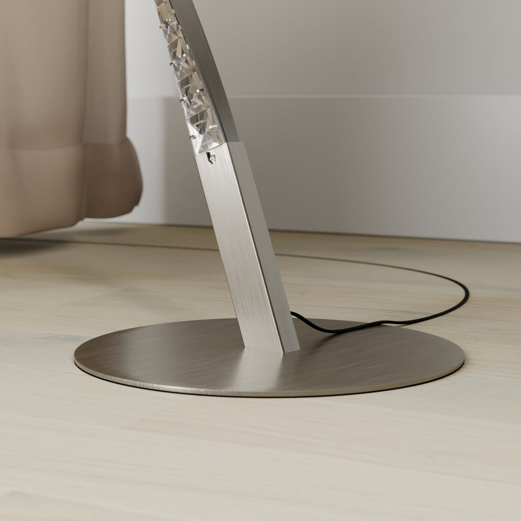 LED gulvlampe Criostal RGBW dimbar med fjernkontroll montert i rom