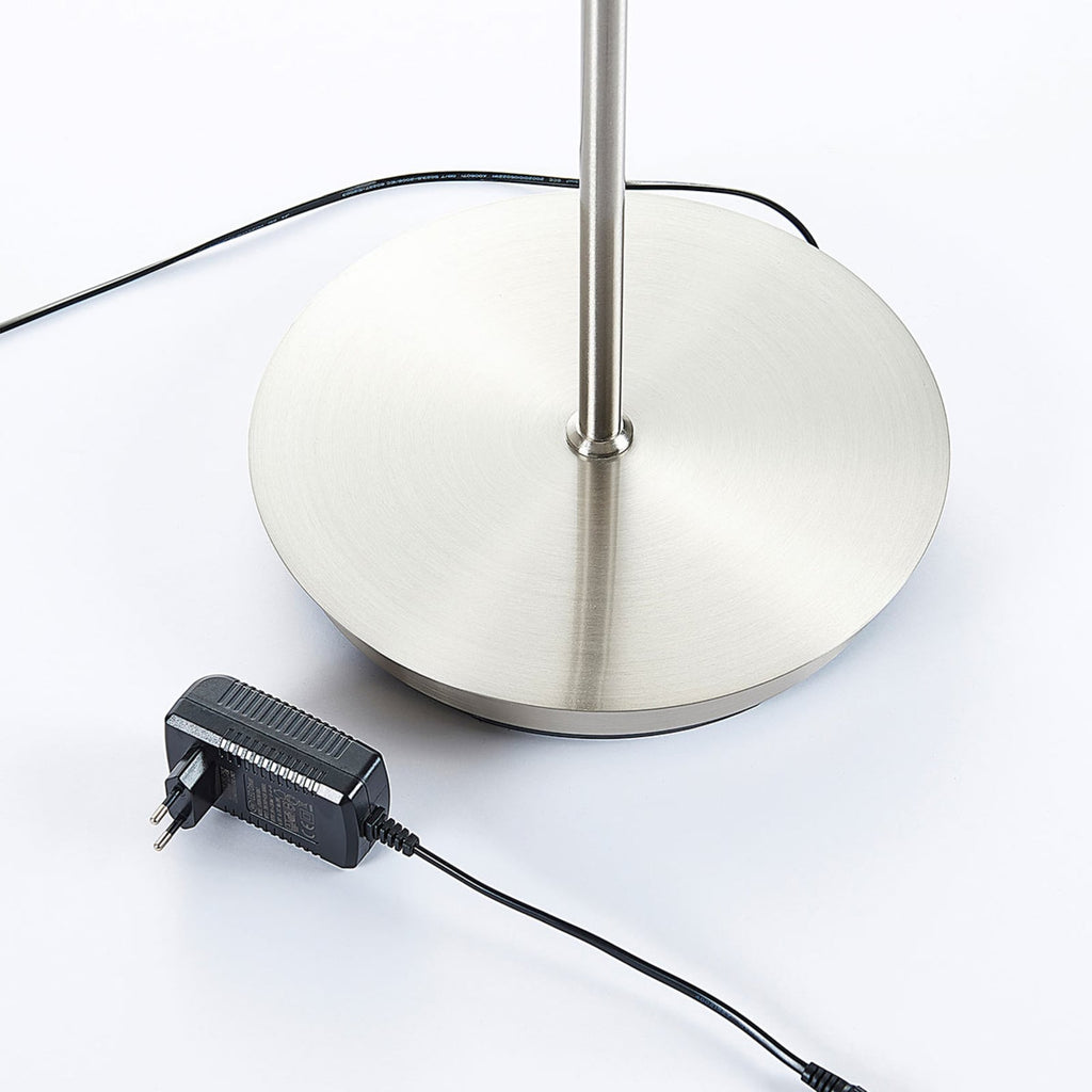 LED gulvlampe Darion dimbar grå metall med slukket lys