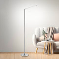 LED gulvlampe Dawda dimbar stålfarget 165 cm forfra