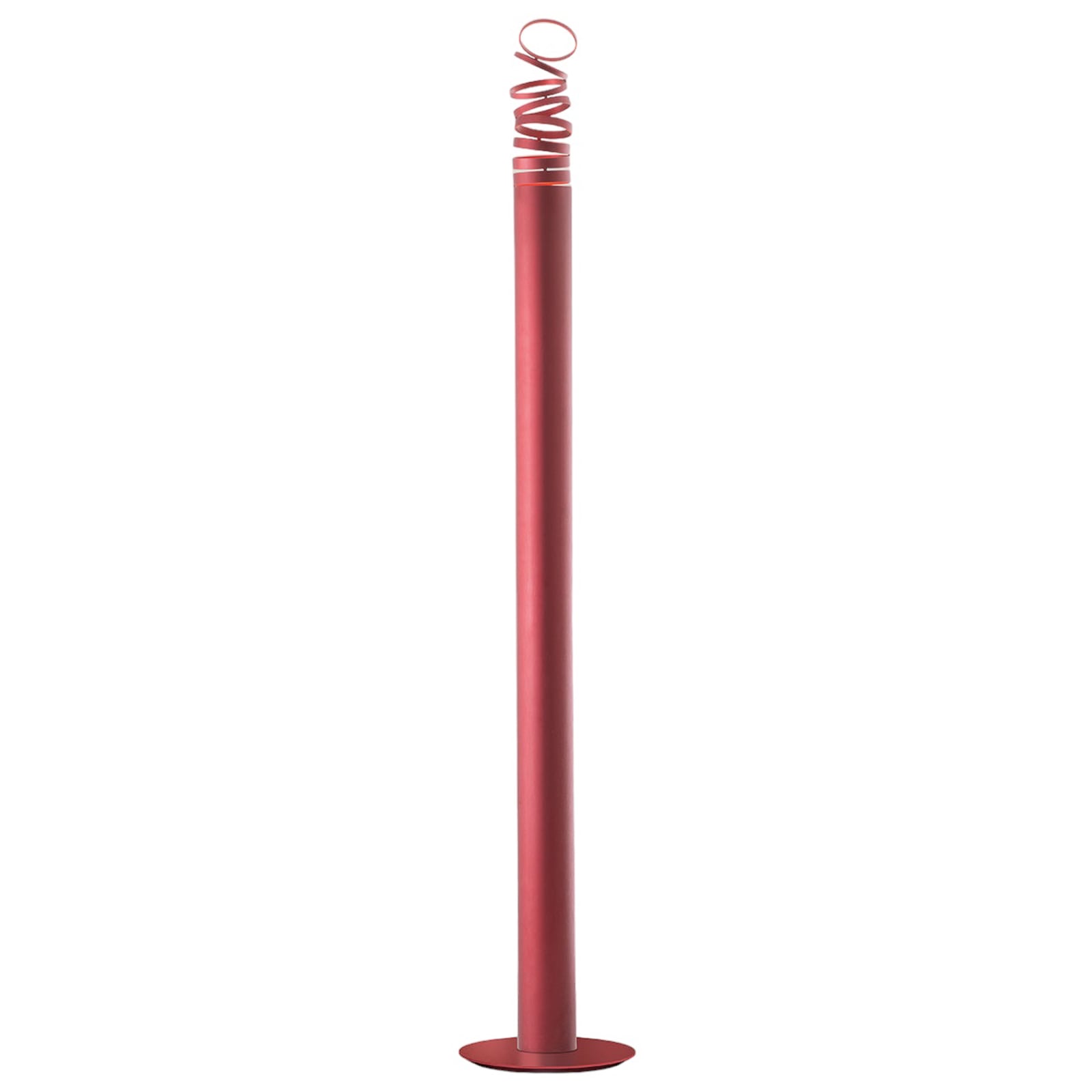 LED gulvlampe Decomposé rød aluminium 180 cm forfra
