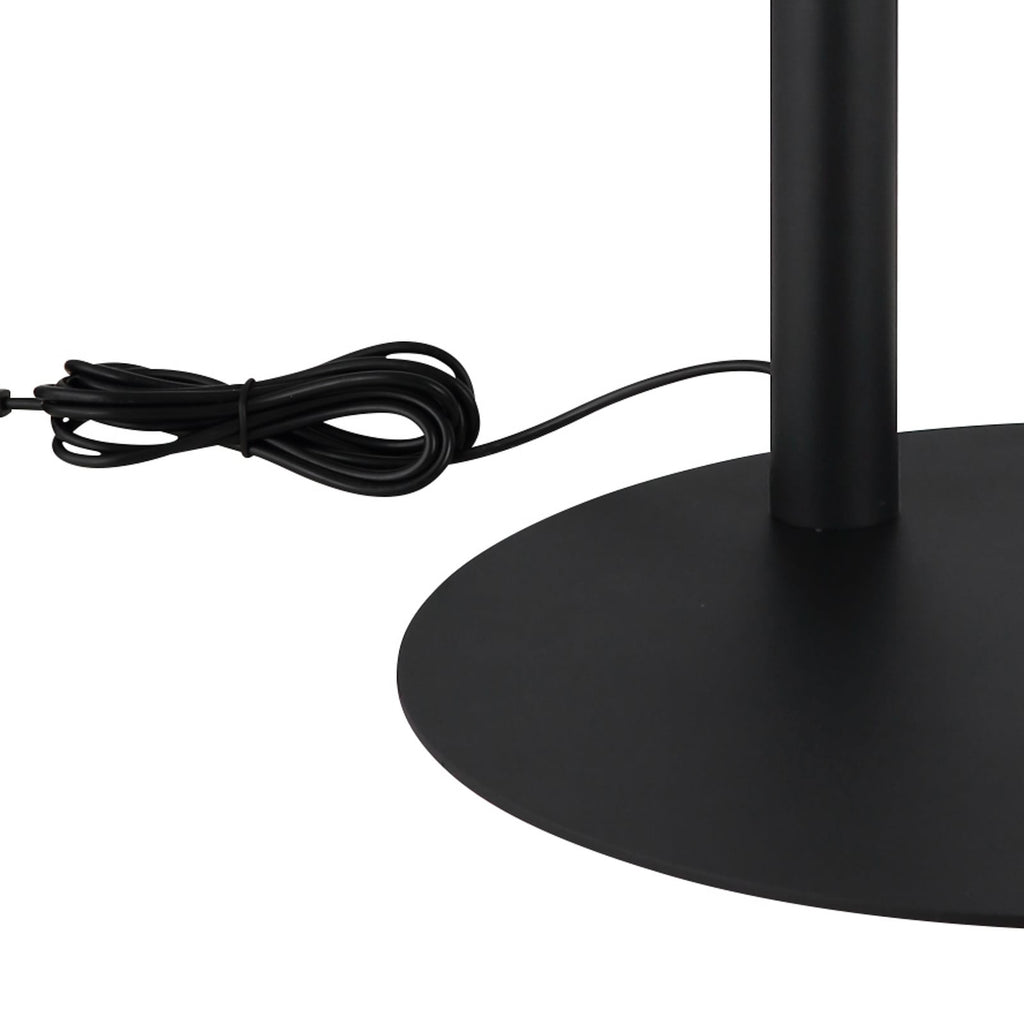 LED gulvlampe Della svart mørkegrå metall opplyst