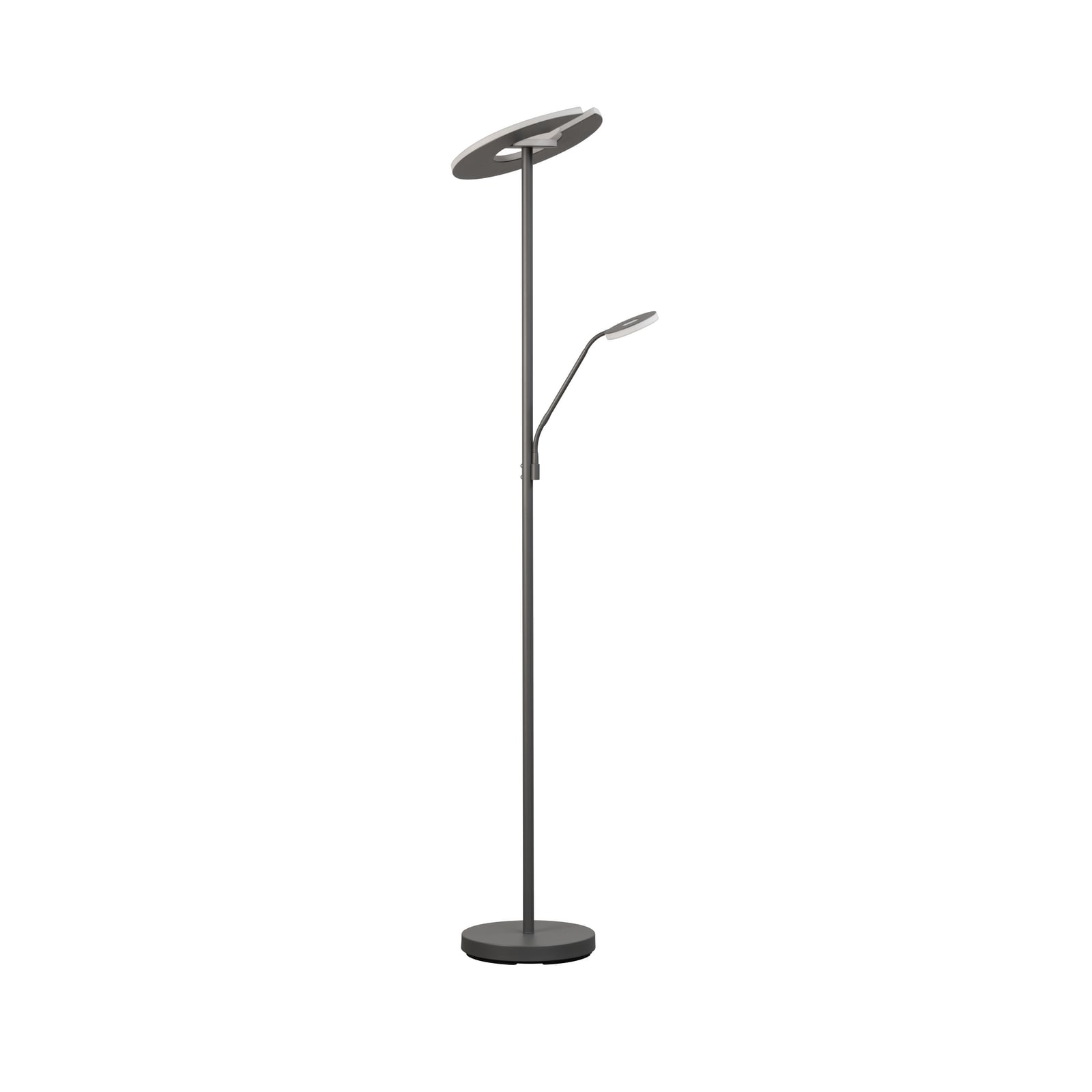 LED gulvlampe Dent 2-lys dimbar CCT metall og glass forfra