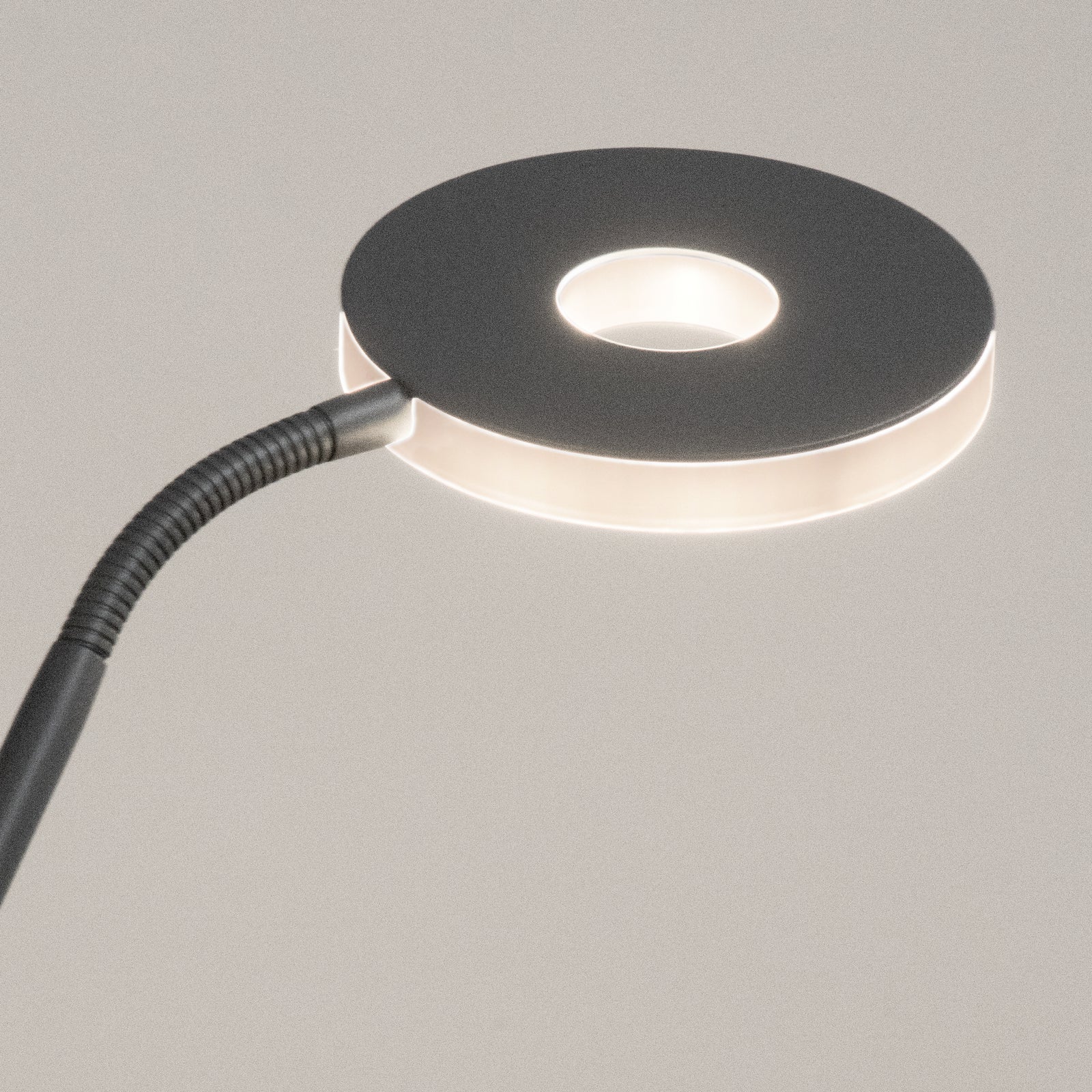 Detalj av LED gulvlampe Dent 2-lys dimbar CCT metall og glass