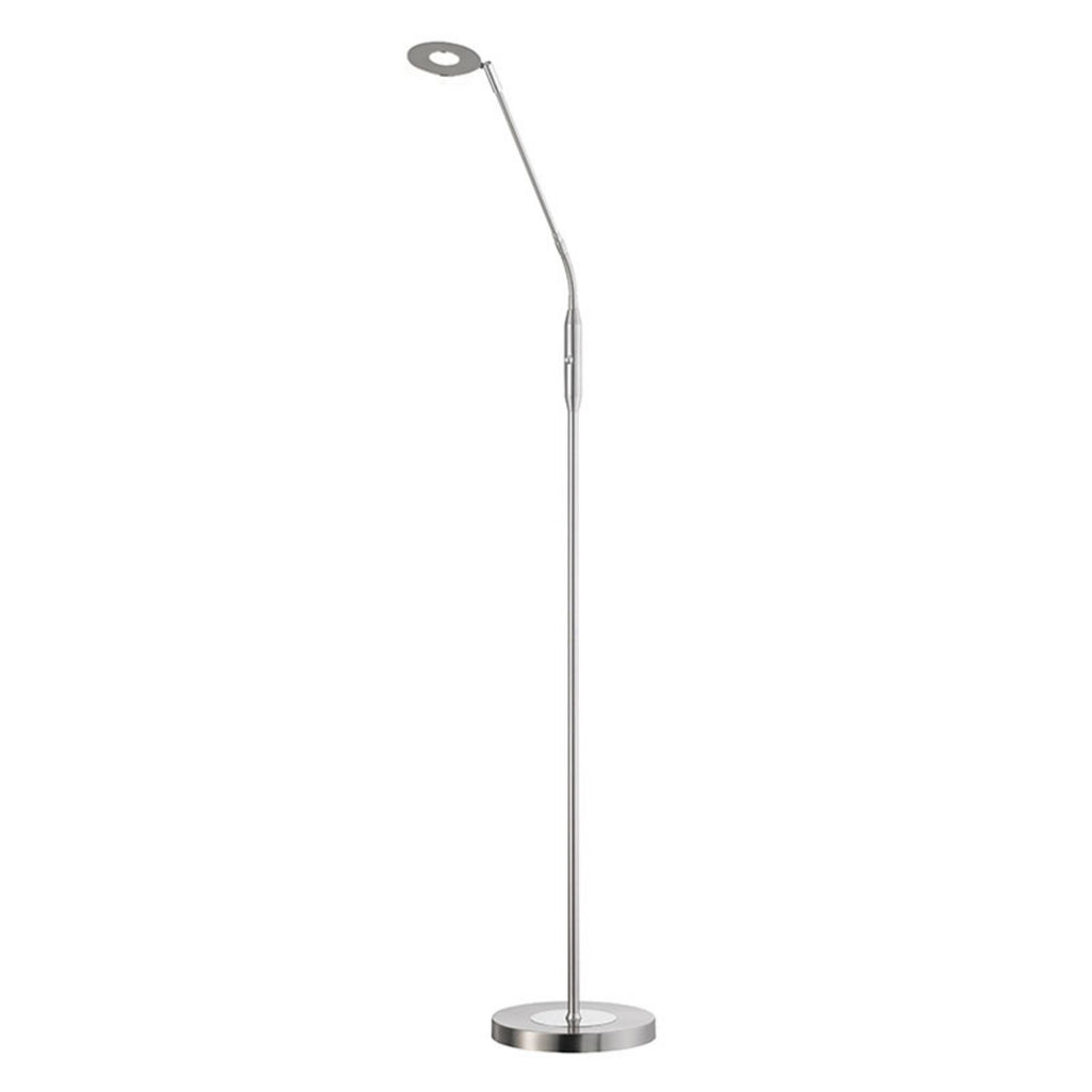 LED-gulvlampe Dent CCT dimbar matt nikkel detalj av fot