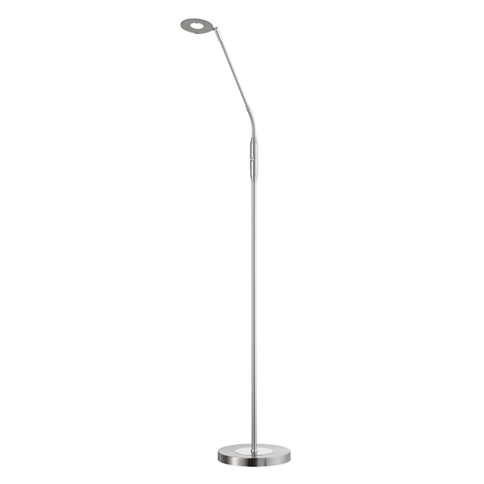 LED-gulvlampe Dent CCT dimbar matt nikkel detalj av fot
