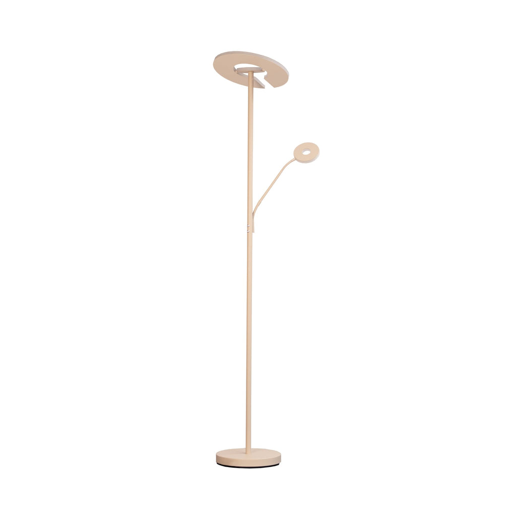 LED gulvlampe Dent dimbar CCT sand metall 180 cm forfra