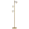 LED gulvlampe Dome 3-lys hvit/gull 180 cm 24W fra Marchetti forfra