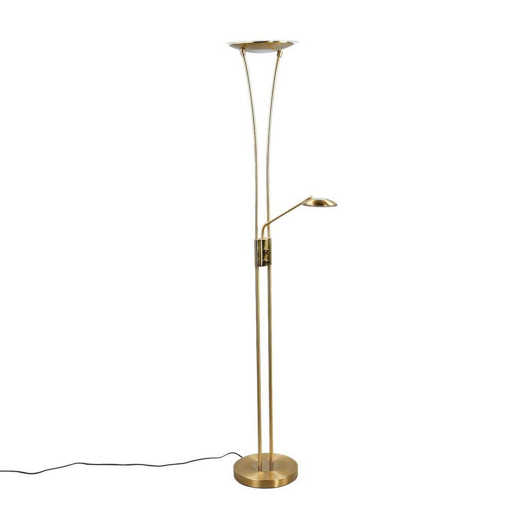 LED gulvlampe Eda opplys messing dimbar 180 cm detalj av dimmer