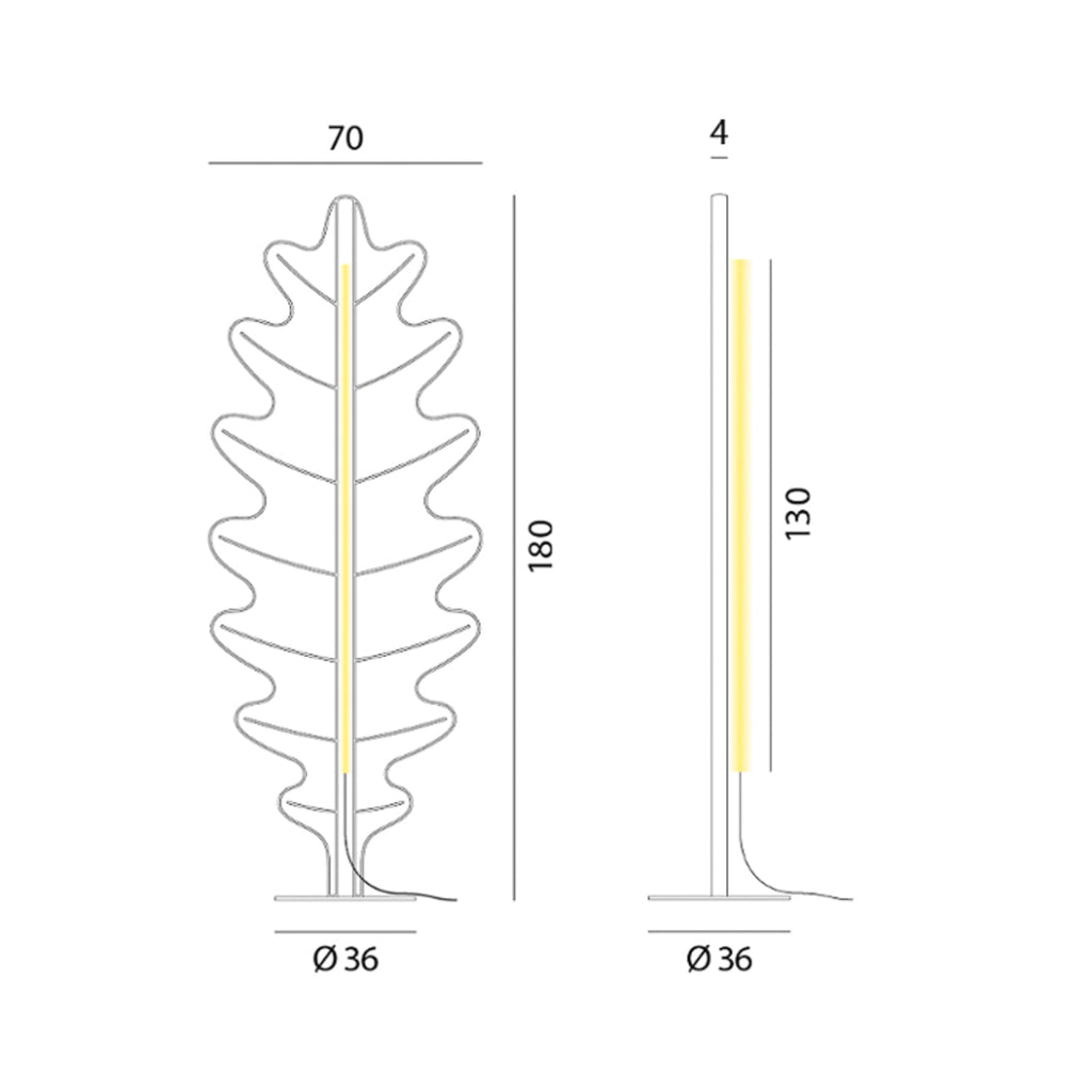 LED gulvlampe Eden Oak dimbar grå tekstil med stålramme