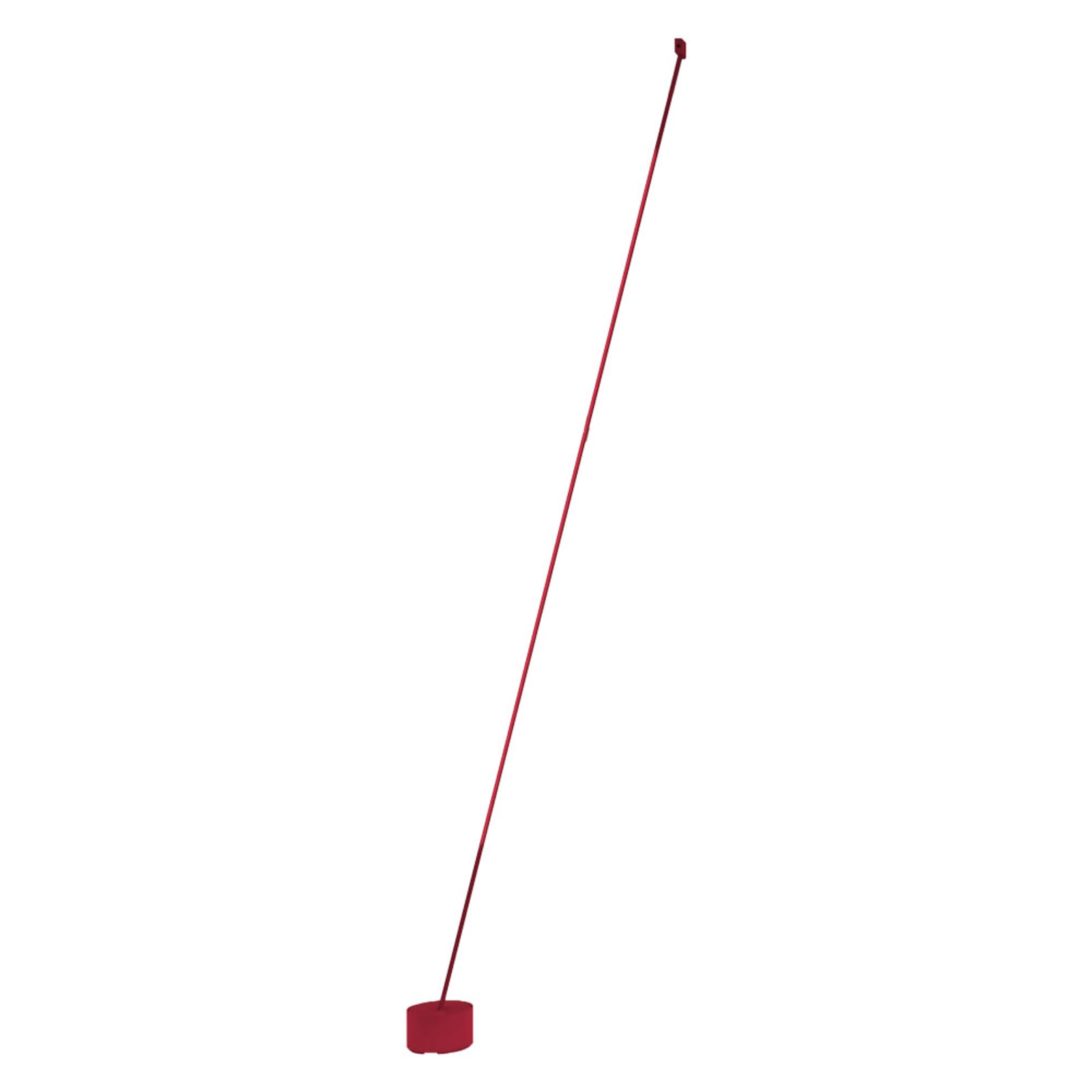 Montert LED gulvlampe Elastica tekstilbånd dimbar rød 320 cm i rom