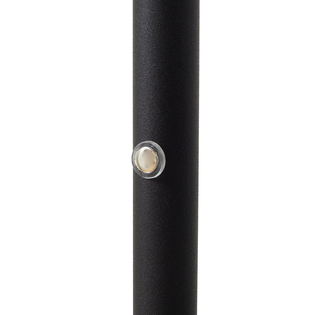 LED gulvlampe Elvyn oppladbar høydejusterbar svart justerbar høyde