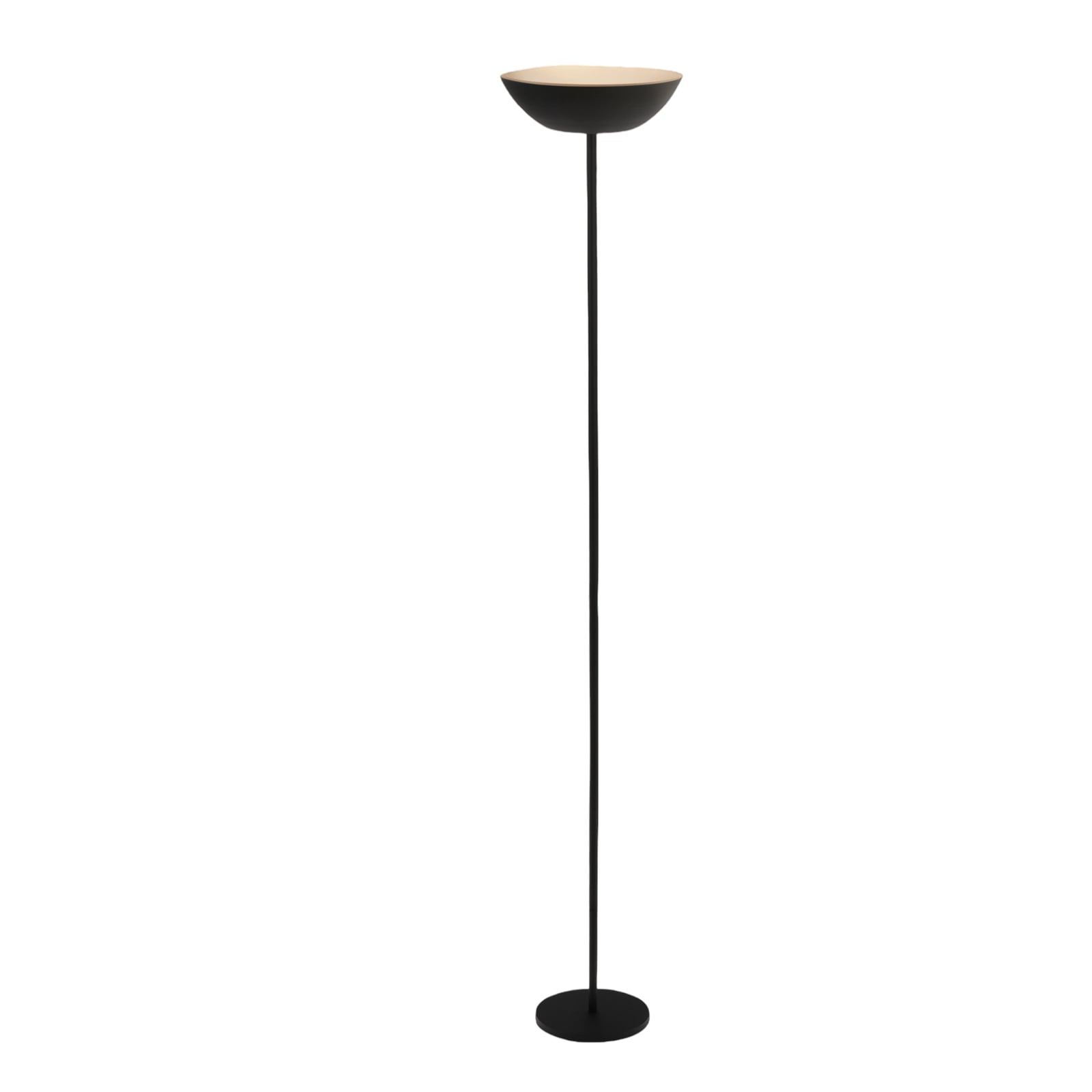 LED gulvlampe Estate oppladbar dimbar svart H170 cm forfra