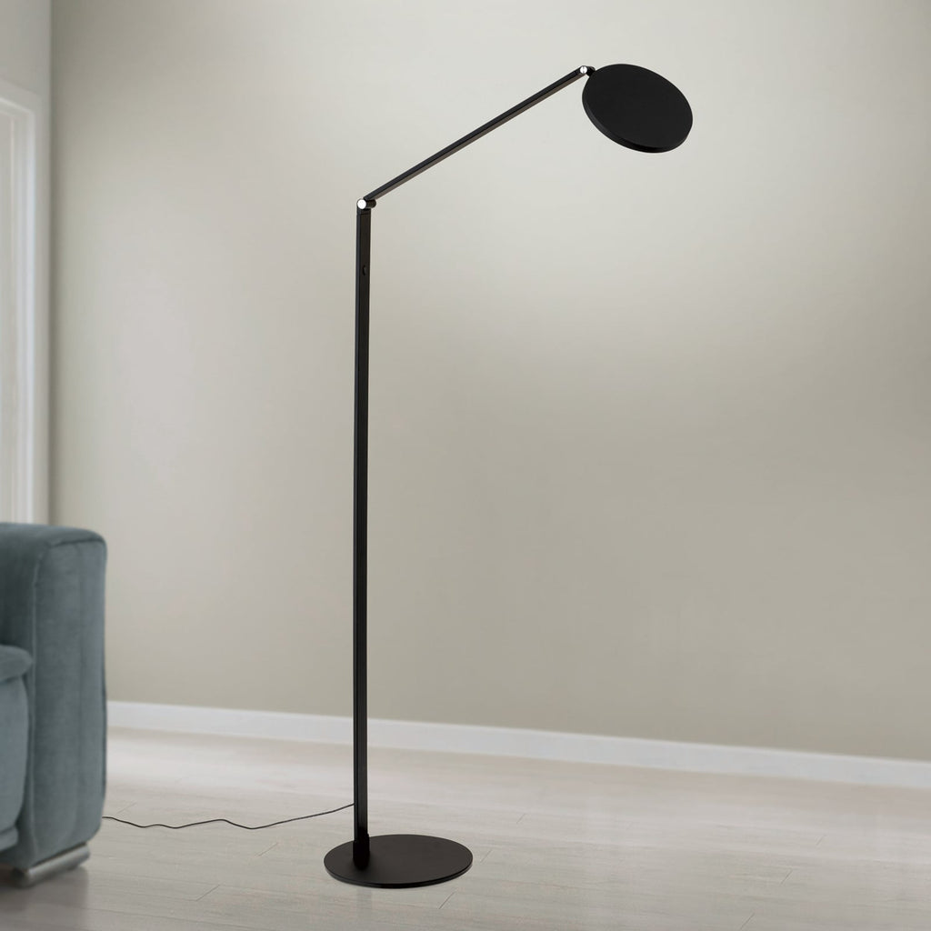 LED gulvlampe Fati svart 136 cm bakside