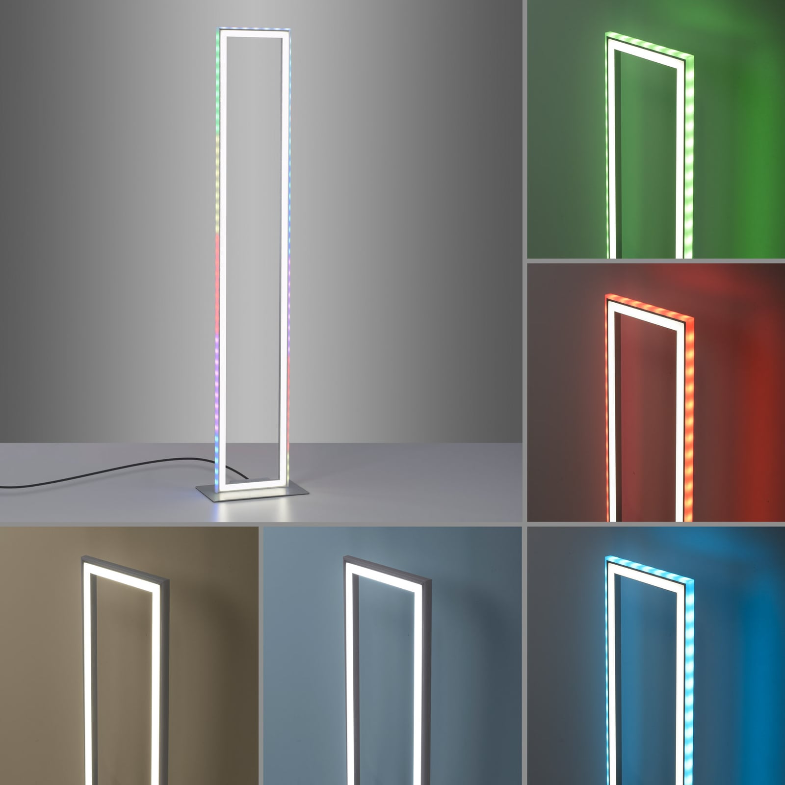 LED gulvlampe Felix60 dimbar CCT RGB fjernkontroll 120 cm nærbilde