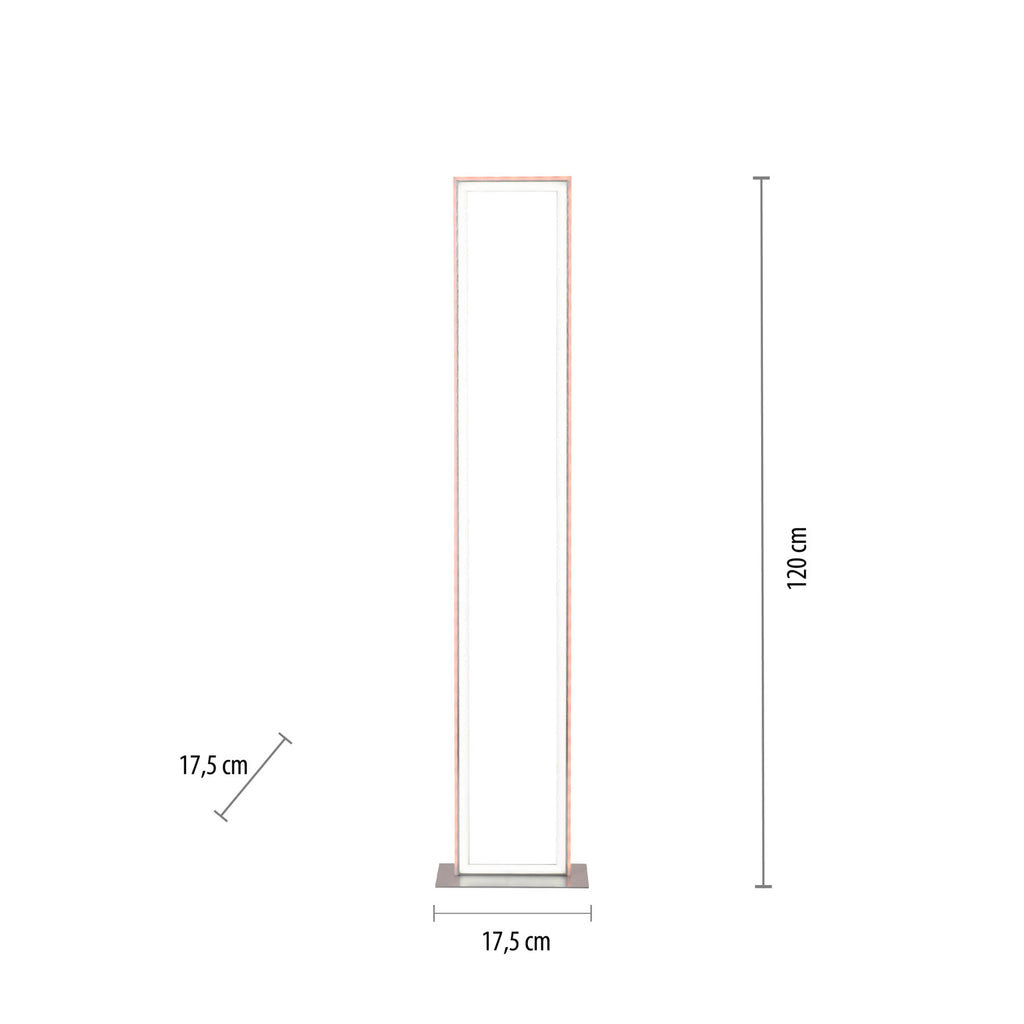 LED gulvlampe Felix60 dimbar CCT RGB fjernkontroll 120 cm fjernkontroll