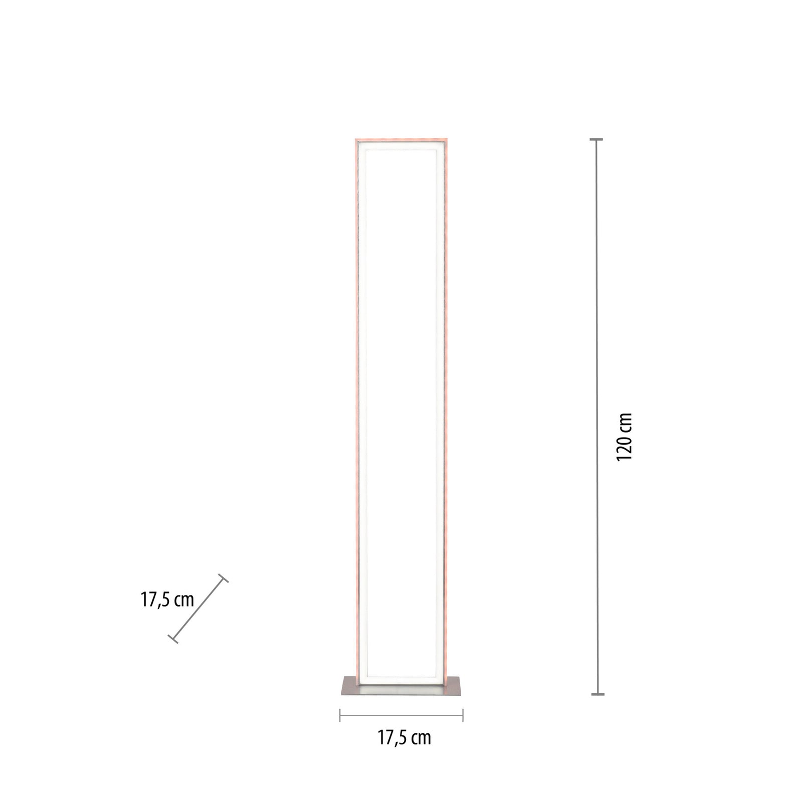LED gulvlampe Felix60 dimbar CCT RGB fjernkontroll 120 cm fjernkontroll