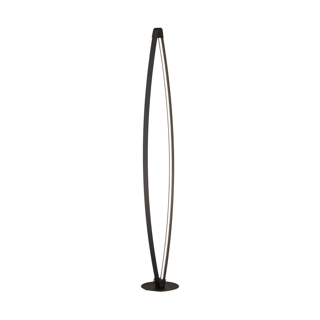LED gulvlampe Fenga dimbar CCT svart 145 cm forfra