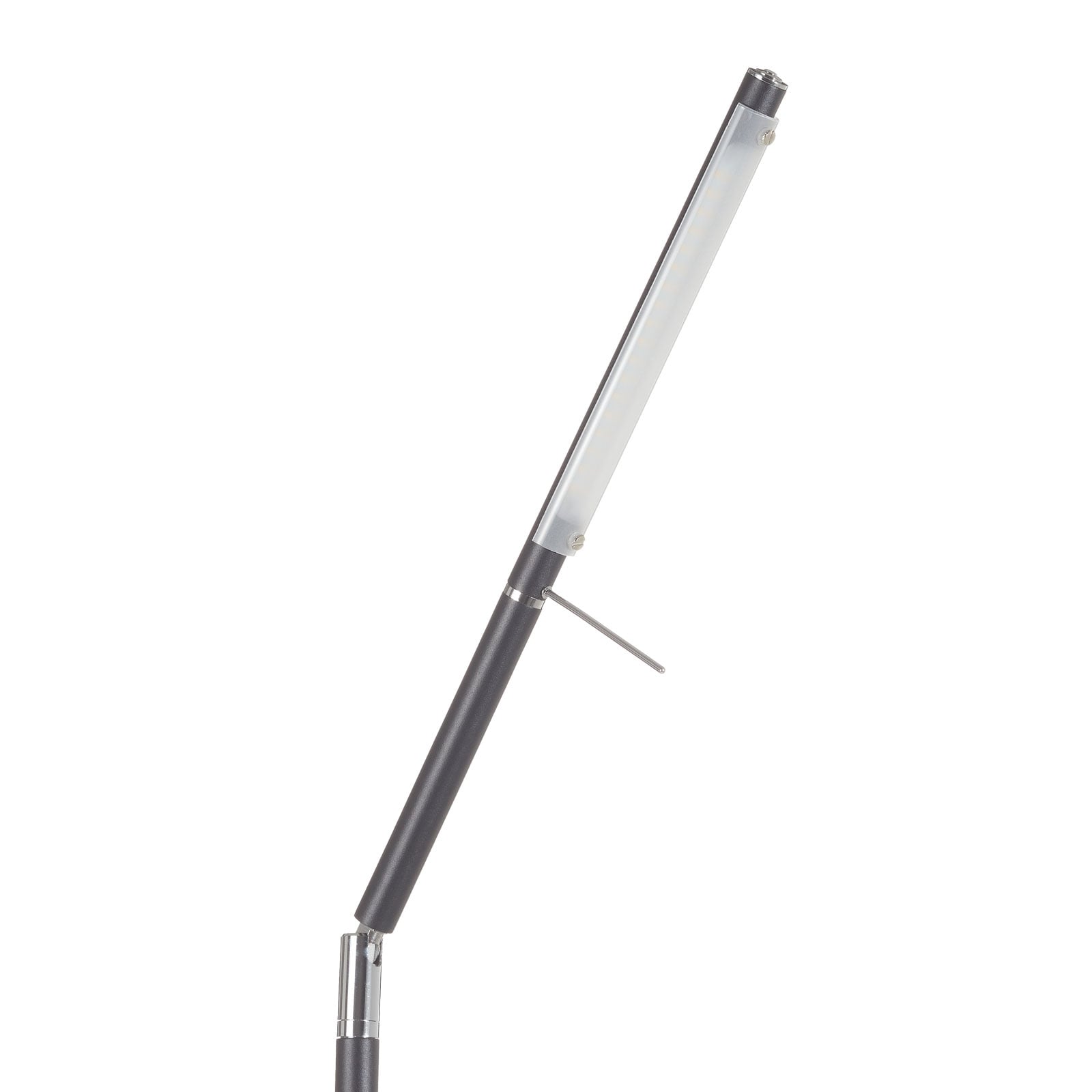 LED gulvlampe Filigran dimbar svart matt metall montert i rom