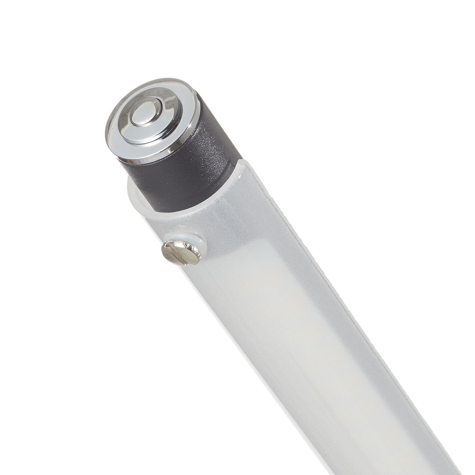 LED gulvlampe Filigran dimbar svart matt metall fot med 18 cm diameter