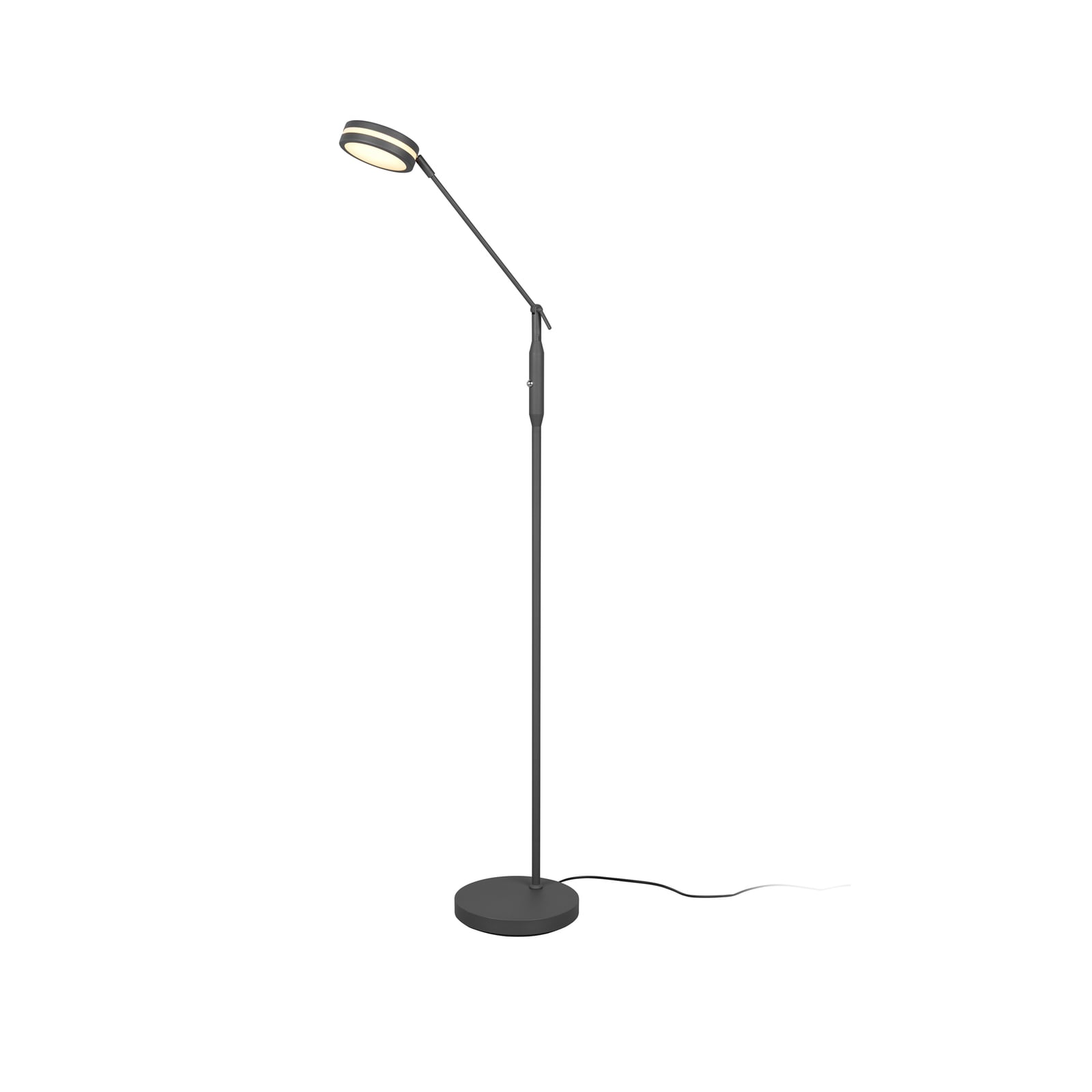 LED gulvlampe Franklin dimbar CCT antrasitt 153 cm forfra