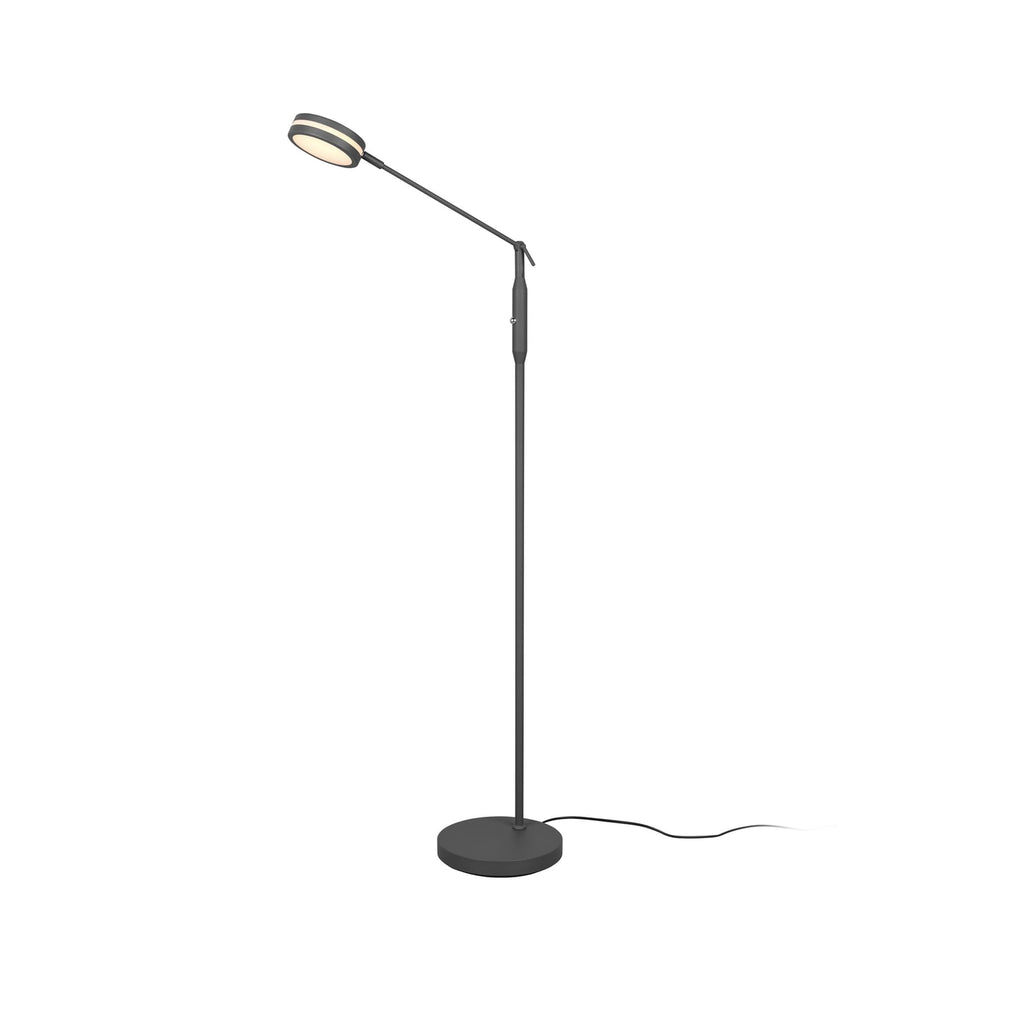 LED gulvlampe Franklin dimbar CCT antrasitt 153 cm med justerbar høyde