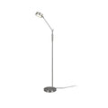 LED gulvlampe Franklin matt nikkel dimbar CCT forfra