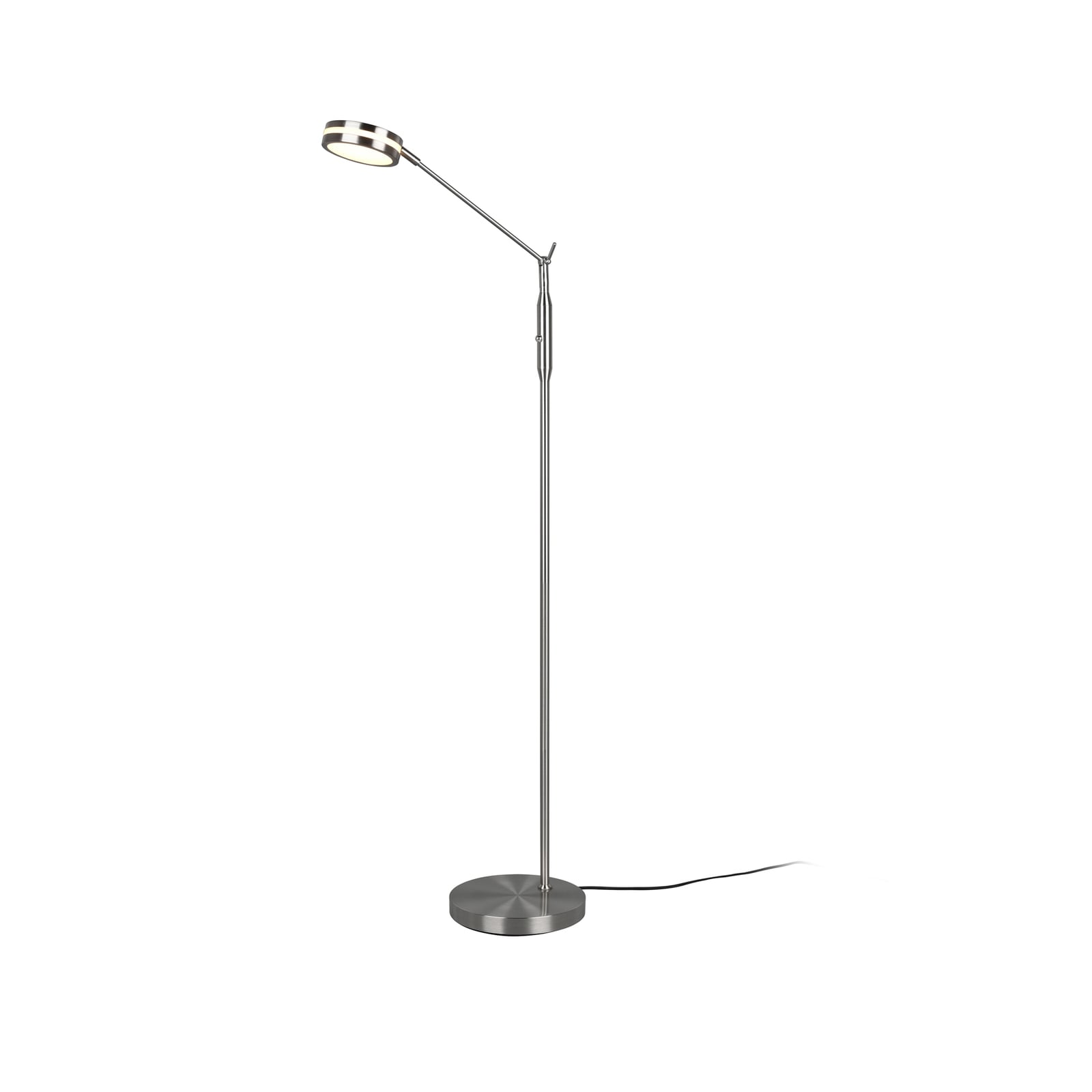 LED gulvlampe Franklin matt nikkel dimbar CCT nærbilde av dimmer