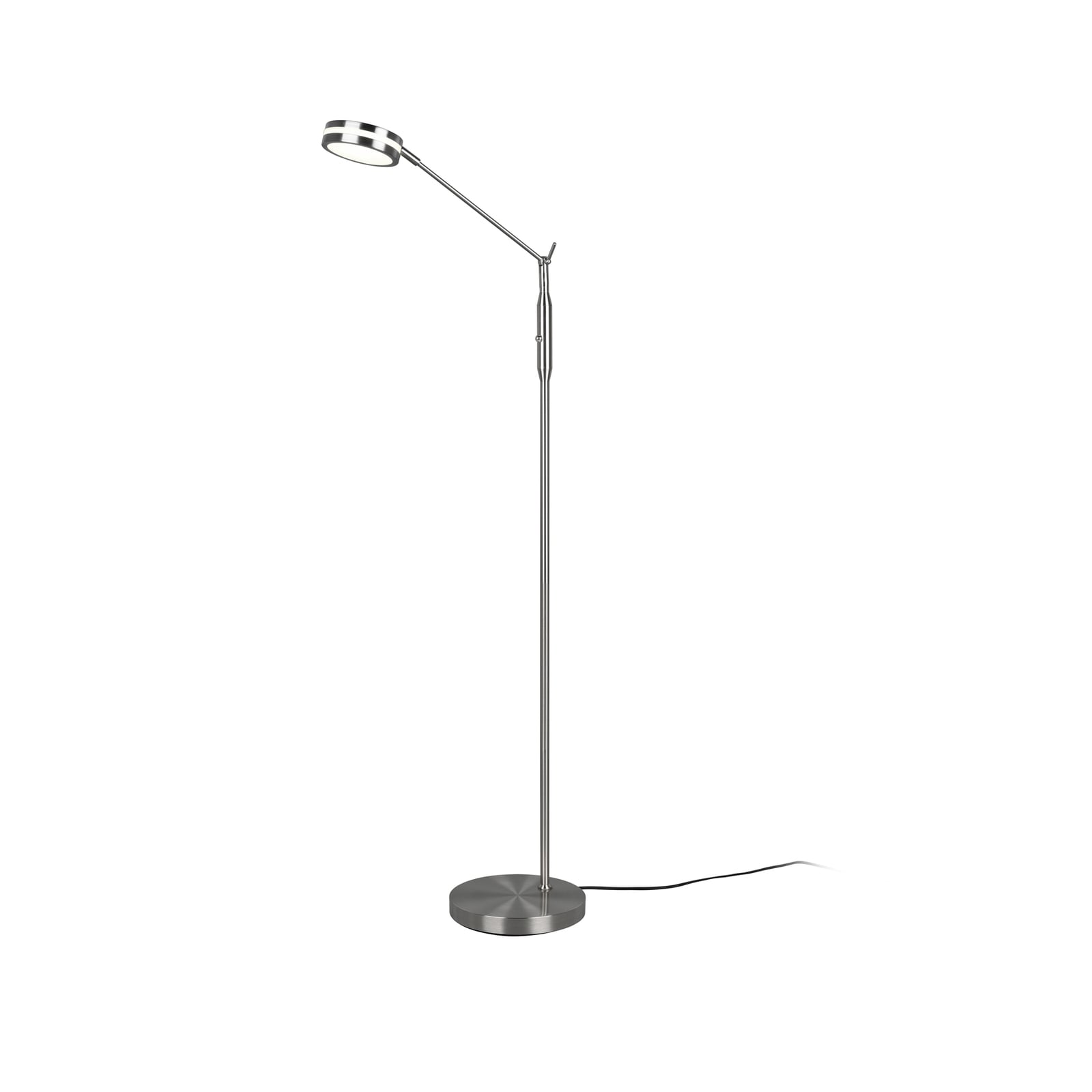 LED gulvlampe Franklin matt nikkel dimbar CCT svingbar arm