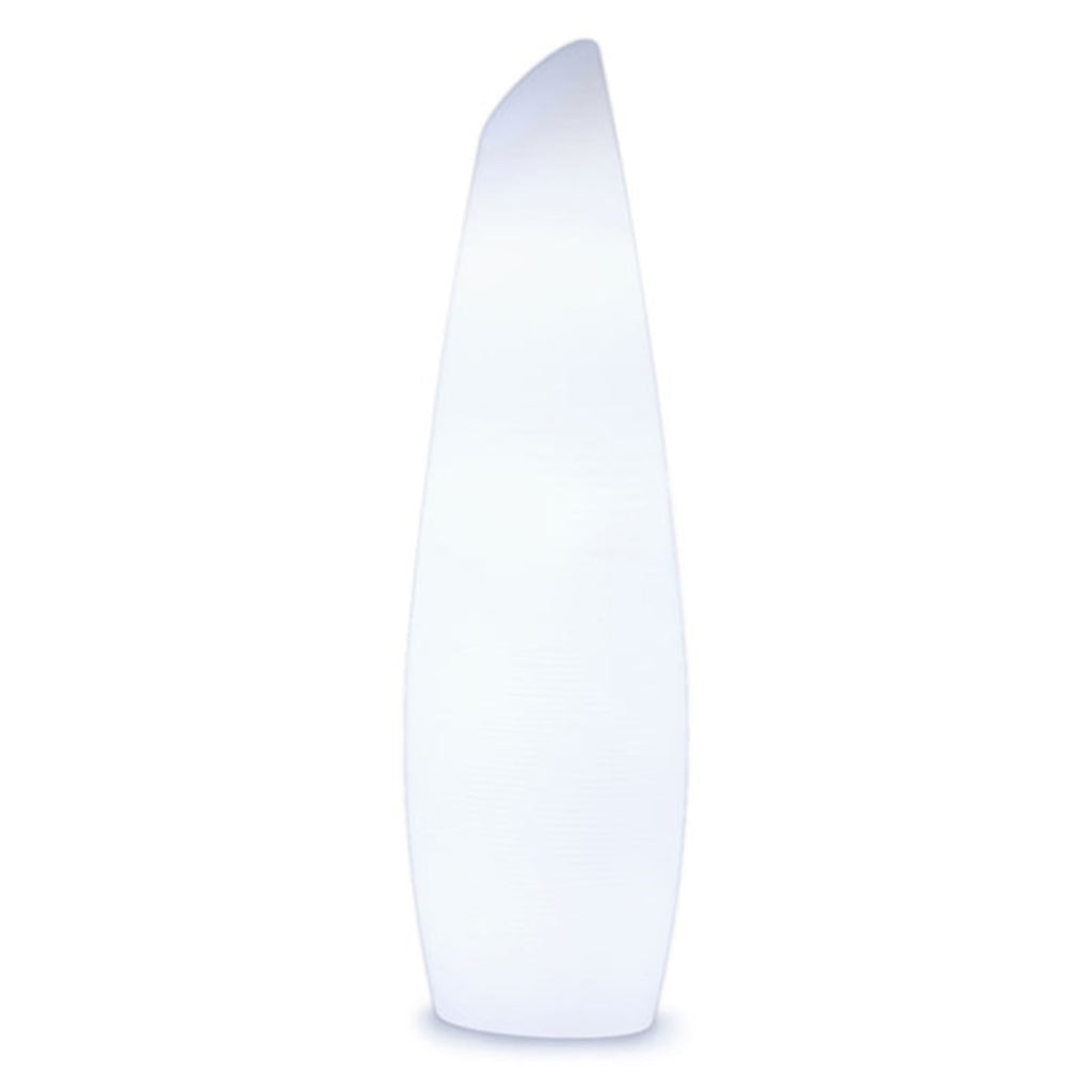 LED gulvlampe Fredo oppladbar dimbar hvit RGB IP54 140 cm montert