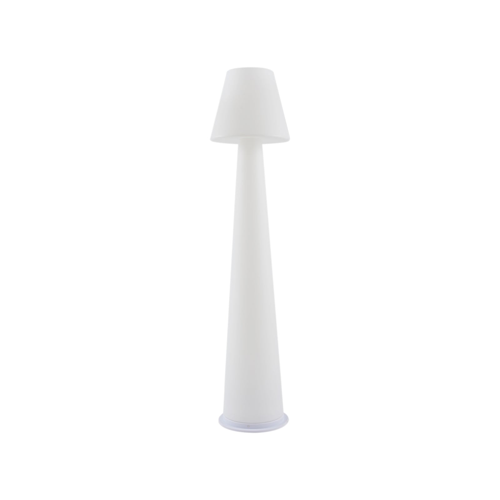 LED gulvlampe Gauri oppladbar dimbar hvit montert i uterom