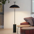 LED gulvlampe Geen-A dimbar svart stål H132 cm E14 forfra