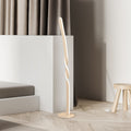 LED gulvlampe Ginko sand metall 110 cm 19W nøytralhvit forfra